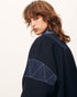 Sessùn round neck jacket cold night mood indigo